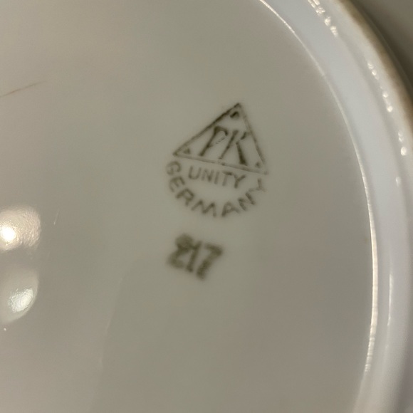 Vintage Orange Decorative Plate with Bird Design - Picture 5 of 5